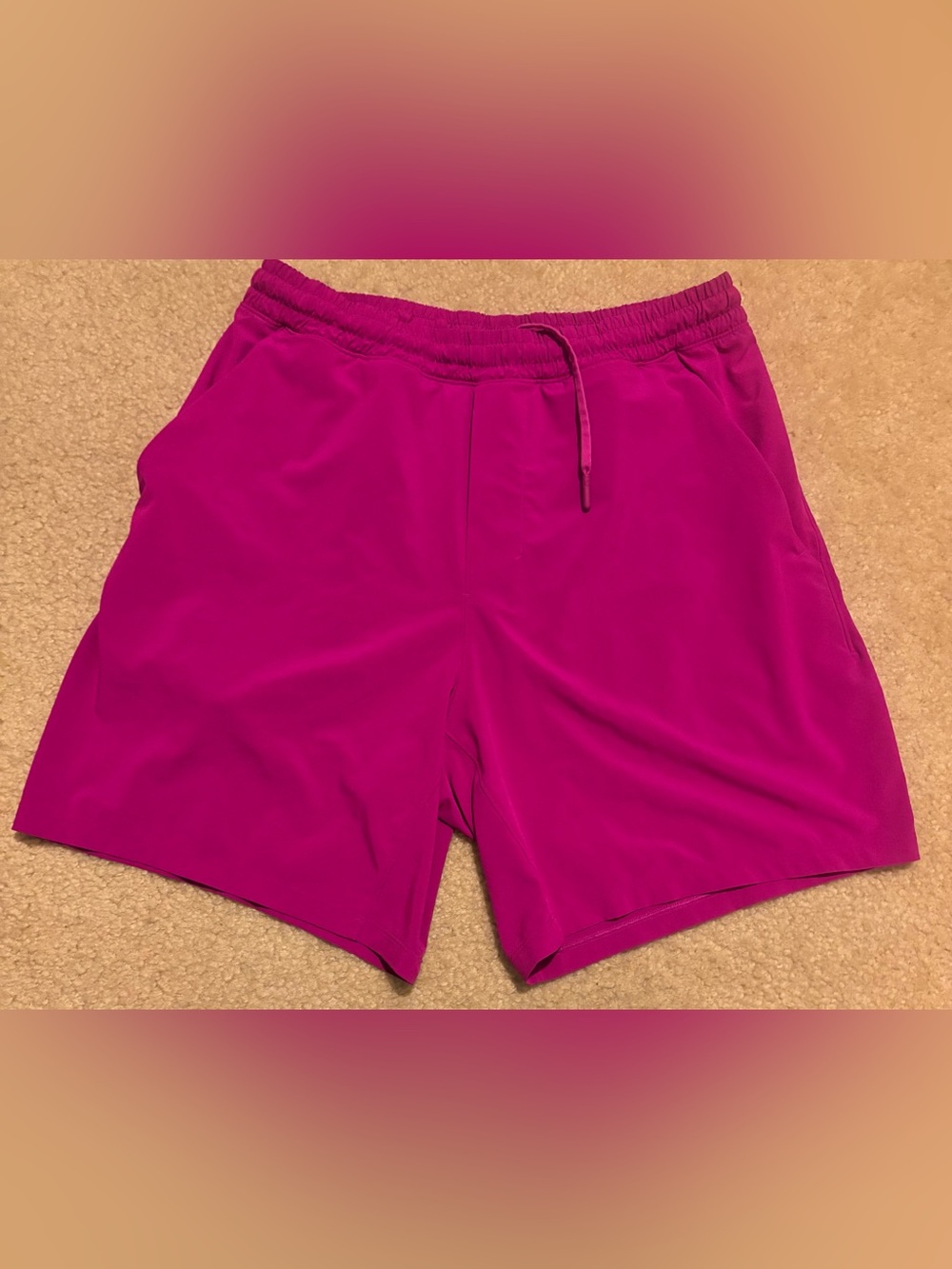 Men's Magenta Active Shorts - Lightweight Performance